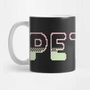 Petty Classic Video Game Graphic Lime Peach Gradient Mug